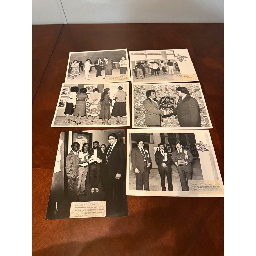 Vintage 1980s Hispanic Community Event Press Photo Lot Budweiser Denver CO 8x10‎